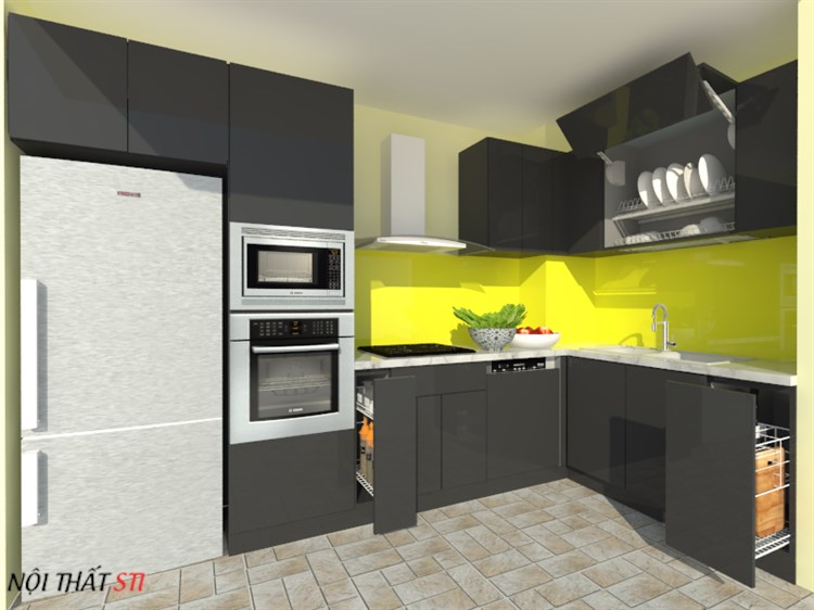       Tủ bếp Acrylic - STI13