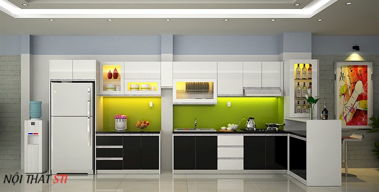       Tủ bếp Acrylic - STI16