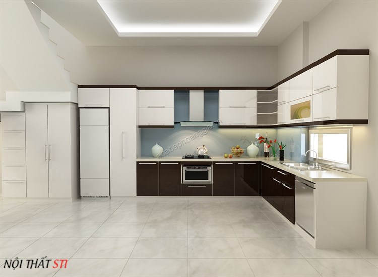       Tủ bếp Acrylic - STI21
