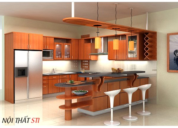      Tủ bếp gỗ Xoan Đào - STI26