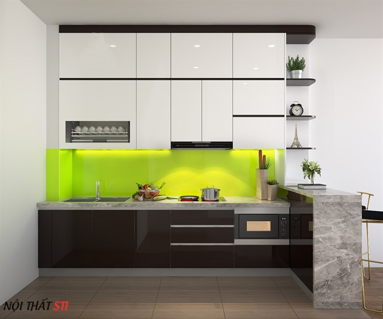       Tủ bếp Acrylic - STI18